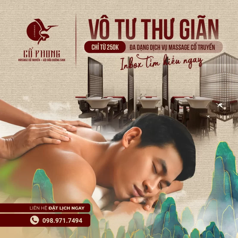massage cổ truyền - gội đầu dưỡng sinh