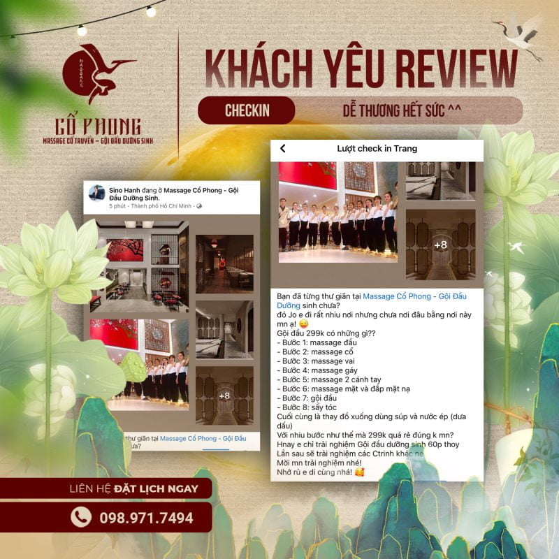 massage cổ truyền - gội đầu dưỡng sinh