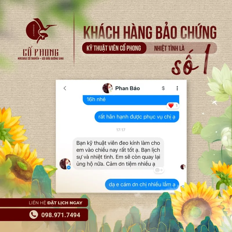 massage cổ truyền - gội đầu dưỡng sinh