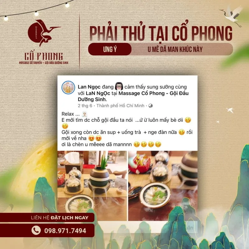 massage cổ truyền - gội đầu dưỡng sinh