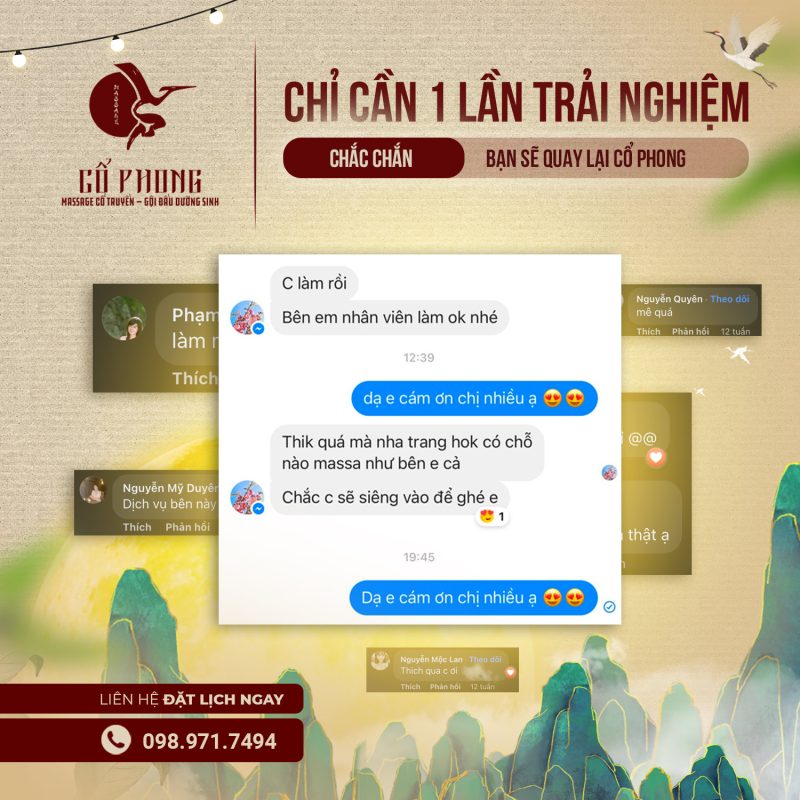 massage cổ truyền - gội đầu dưỡng sinh