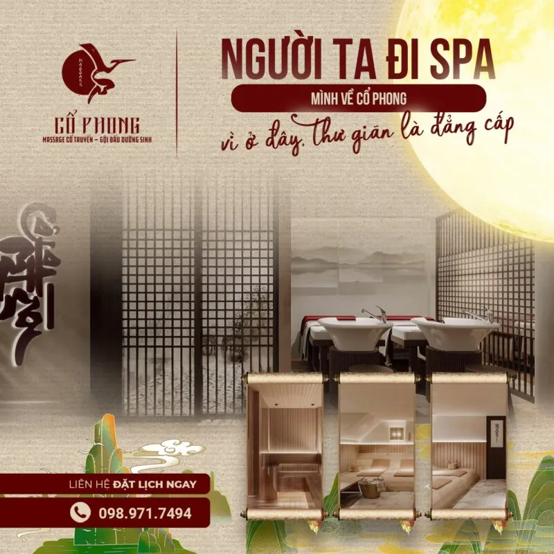 Người ta đi spa mình về Cổ Phong vì ở đây thư giãn là đẳng cấp - phòng xông hơi và phòng massage riêng tư