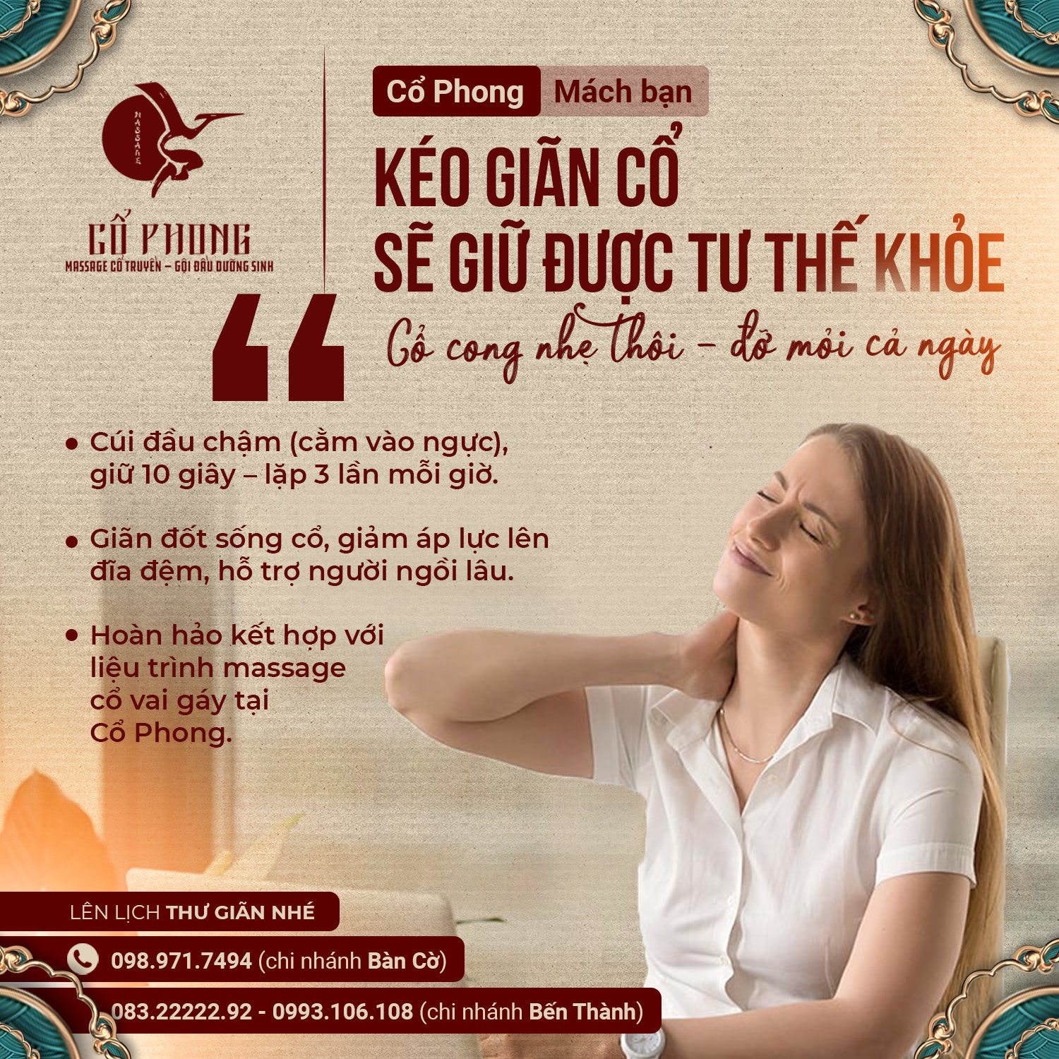 địa chỉ massage cho nữ