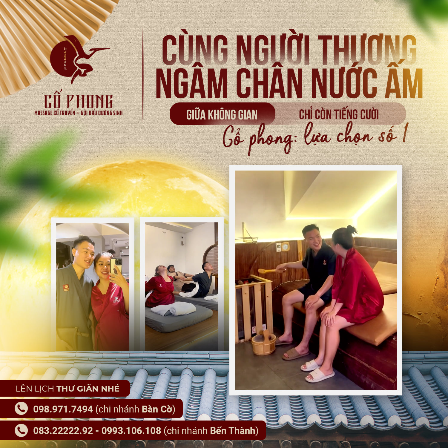 Massage toàn thân cho cặp đôi