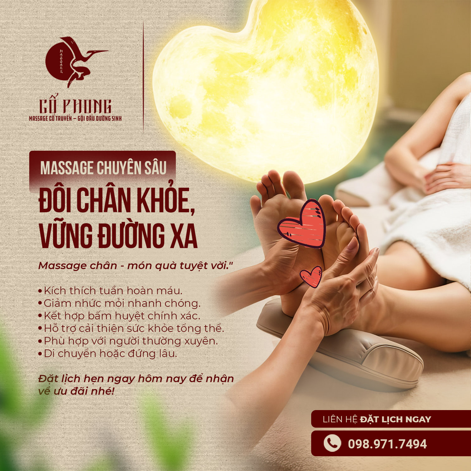 Massage bấm huyệt bàn chân