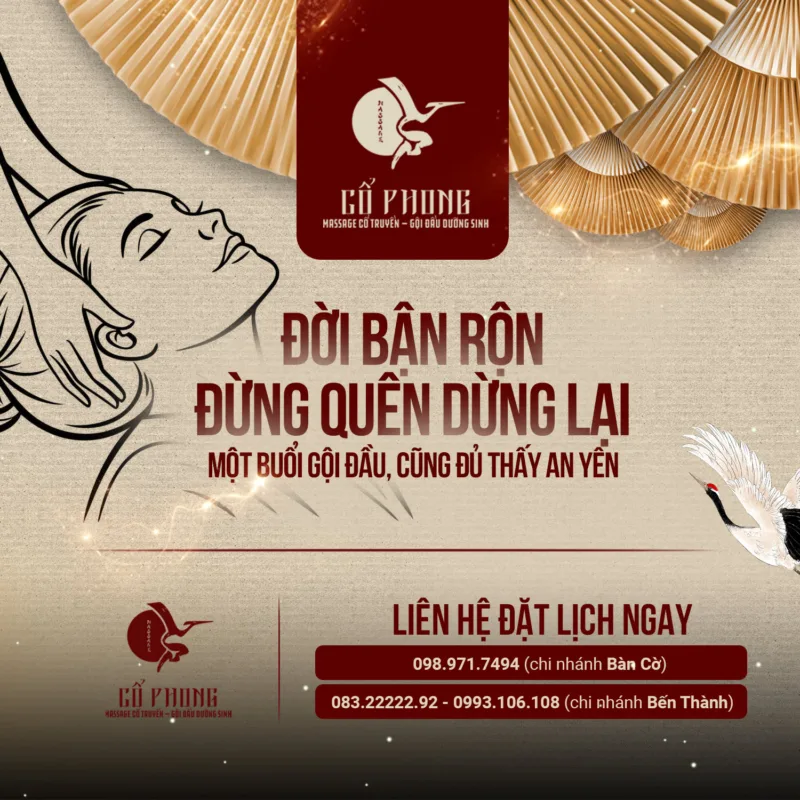 Đời bận rộn đừng quên dừng lại - một buổi gội đầu dưỡng sinh cũng đủ thấy an yên tại Cổ Phong