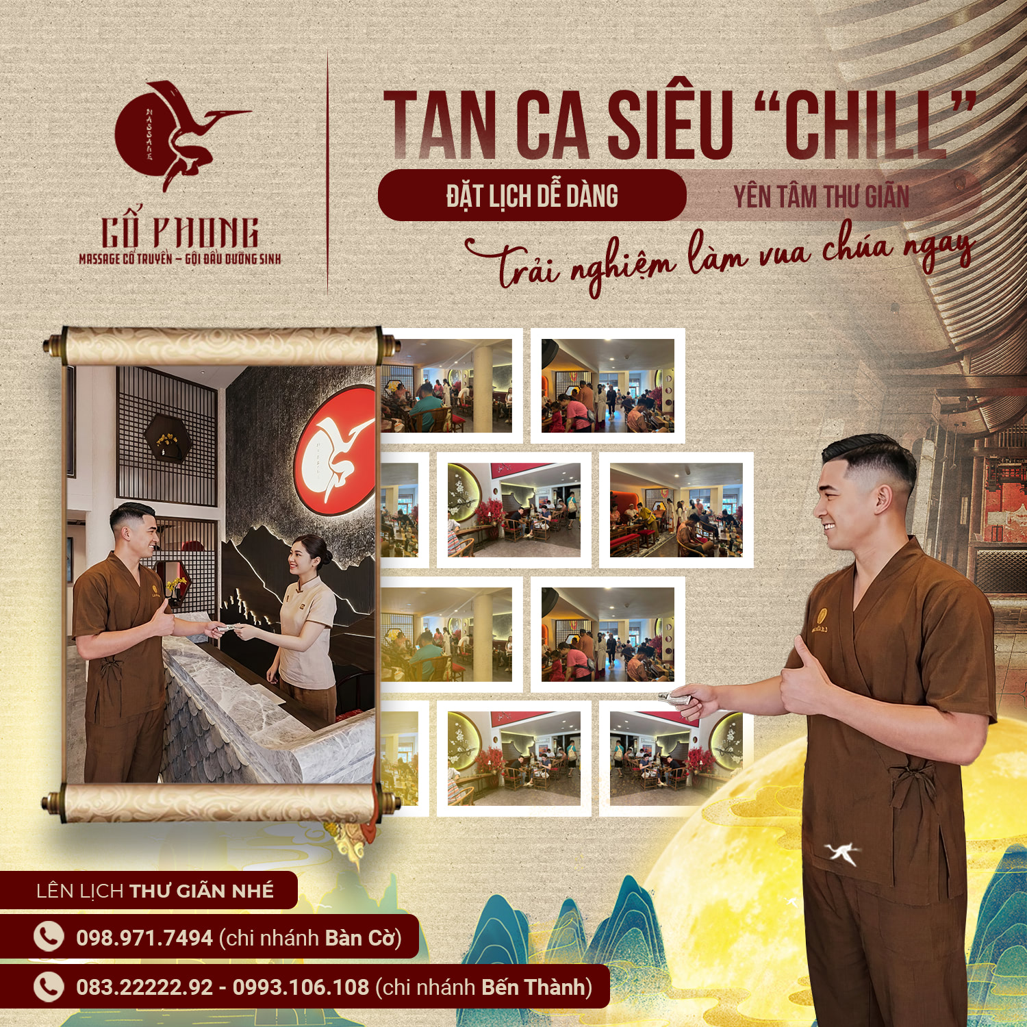 thời điểm đi massage tốt nhất