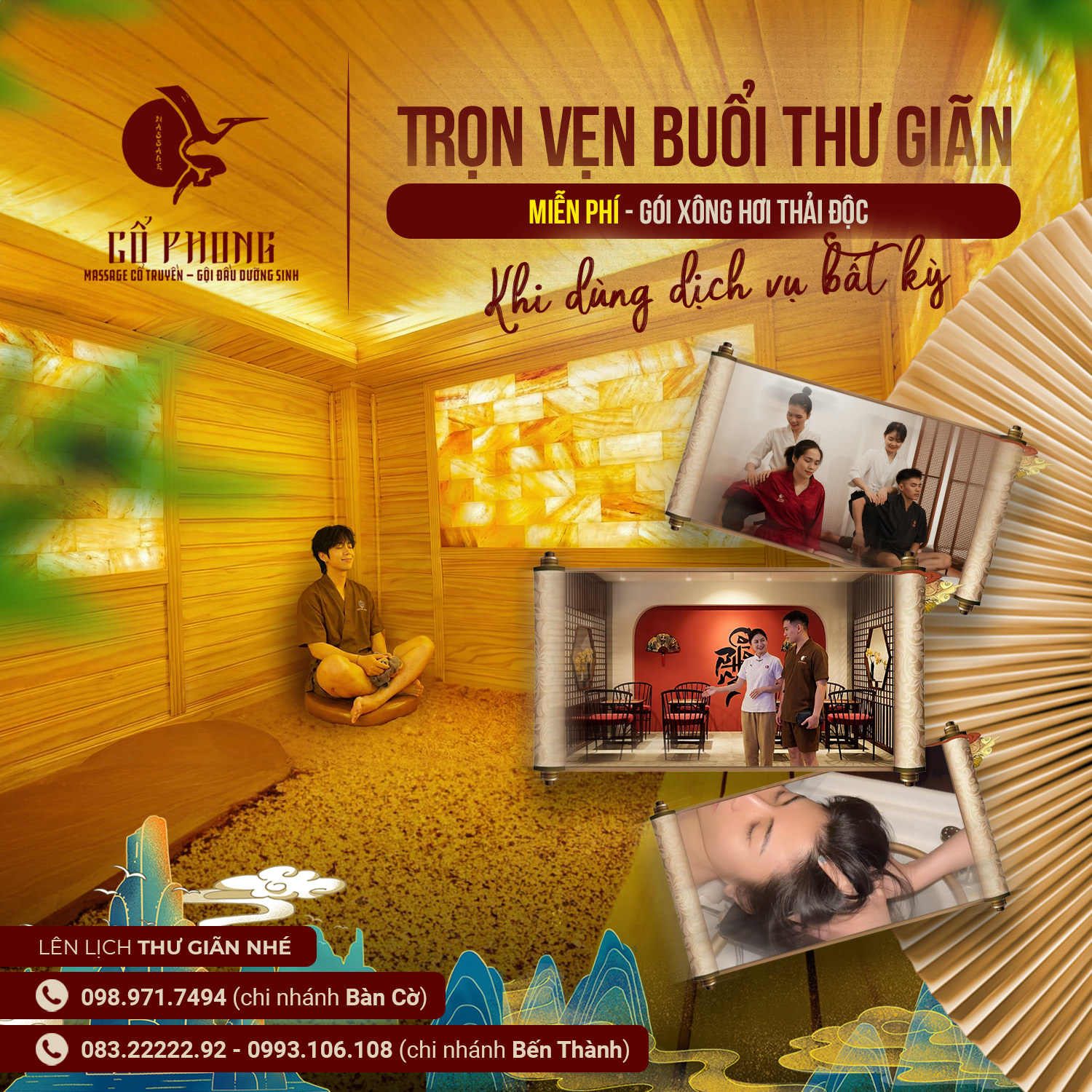 Xoa Bóp Massage Toàn Thân – Đả Thông Kinh Mạch