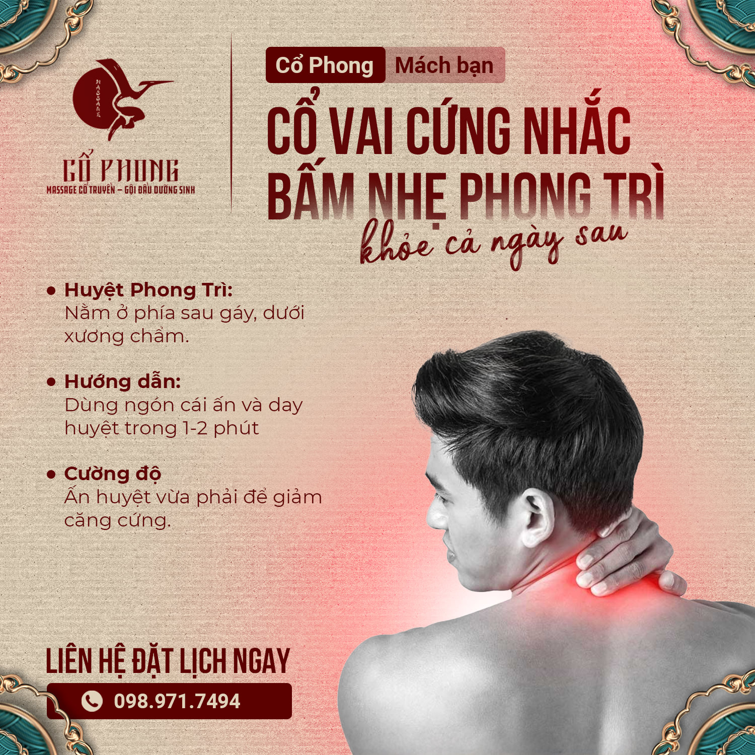 đau cổ vai gáy có nên massage
