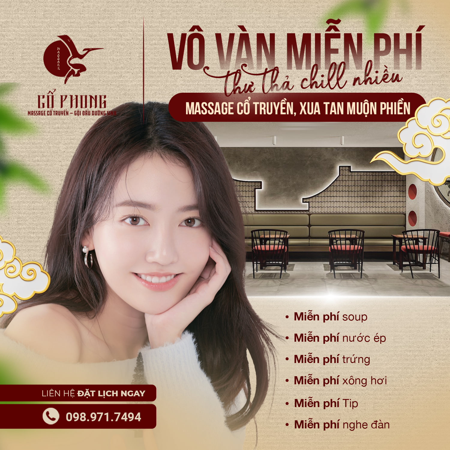 quy trình massage thư giãn toàn thân