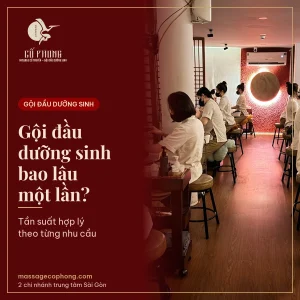 Gội đầu dưỡng sinh bao lâu 1 lần - Massage Cổ Phong